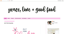 Desktop Screenshot of peacelovegoodfood.com