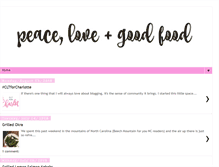 Tablet Screenshot of peacelovegoodfood.com